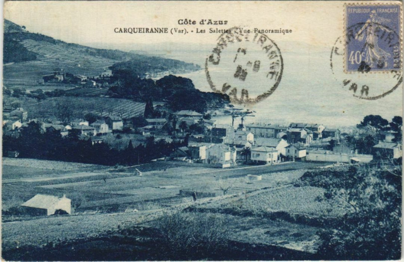 Carte postale ancienne Carqueiranne Les Salettes - Vue Panoramique à Carqueiranne