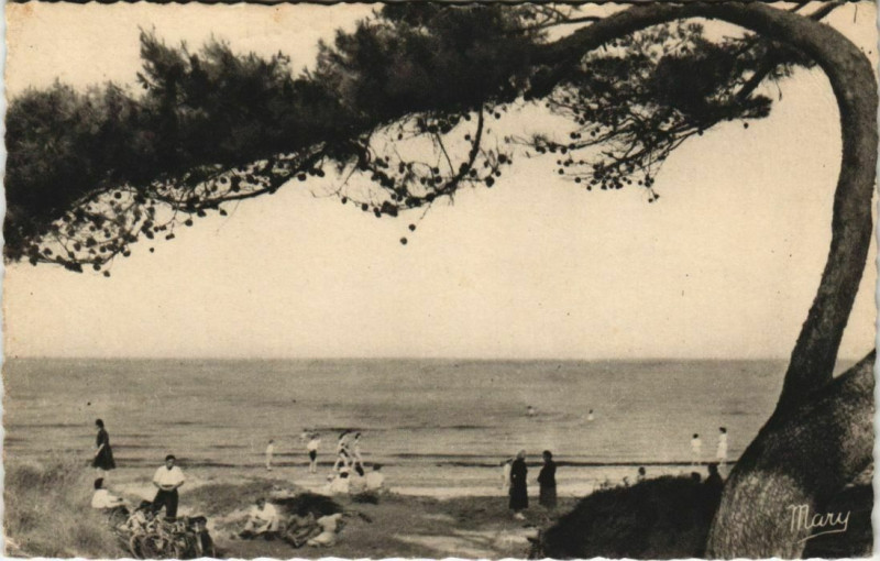 Carte postale ancienne La Capte pres Hyeres - La Plage à Hyères