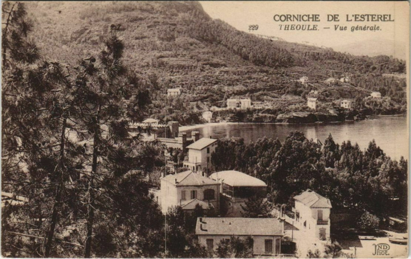 Carte postale ancienne Theoule Vue Generale