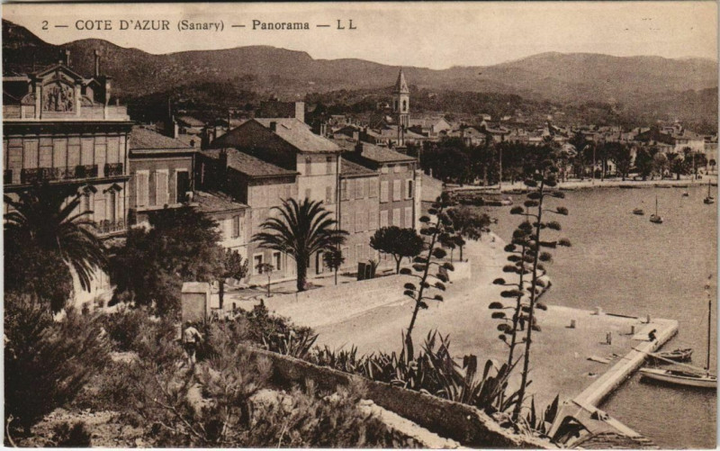 Carte postale ancienne Sanary-sur-Mer Panorama à Sanary-sur-Mer