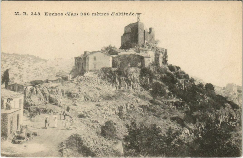 Carte postale ancienne Evenos Vue - View à Évenos