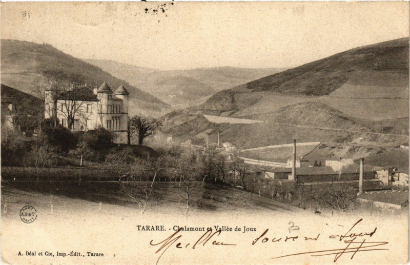 Carte postale ancienne Tarare - Chalamont et Vallée de Joux à Tarare