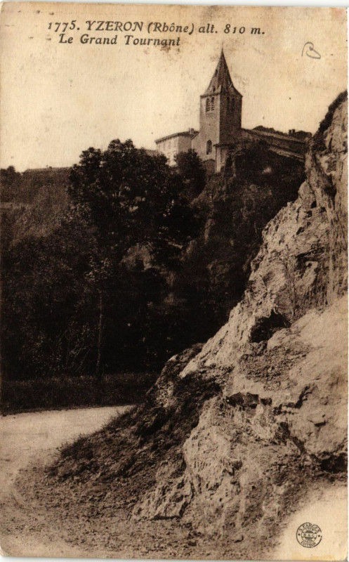 Carte postale ancienne Ytzeron - Le Grand Tournant