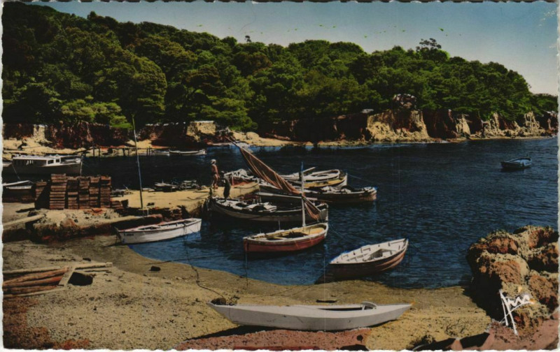 Carte postale ancienne Varoise Presqu'Ile-de-Giens - Petit Port de Niel