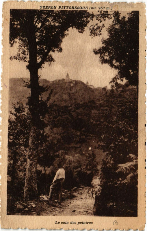 Carte postale ancienne Ytzeron - Le coin des peintres