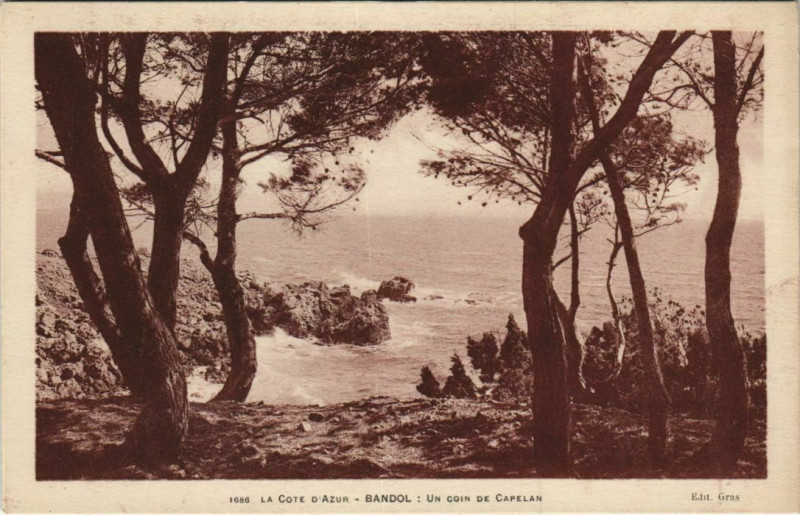 Carte postale ancienne Bandol Un coin du Capelan France à Bandol