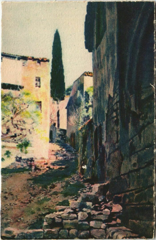 Carte postale ancienne Hyeres Vieille Rue et vieilles Maisons France à Hyères