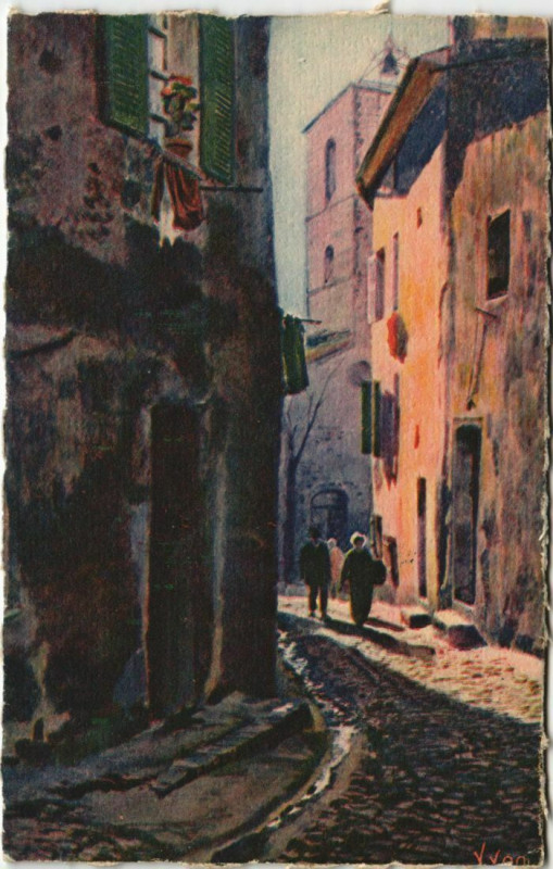 Carte postale ancienne Hyeres Un coin pittoresque de la vieille ville France à Hyères