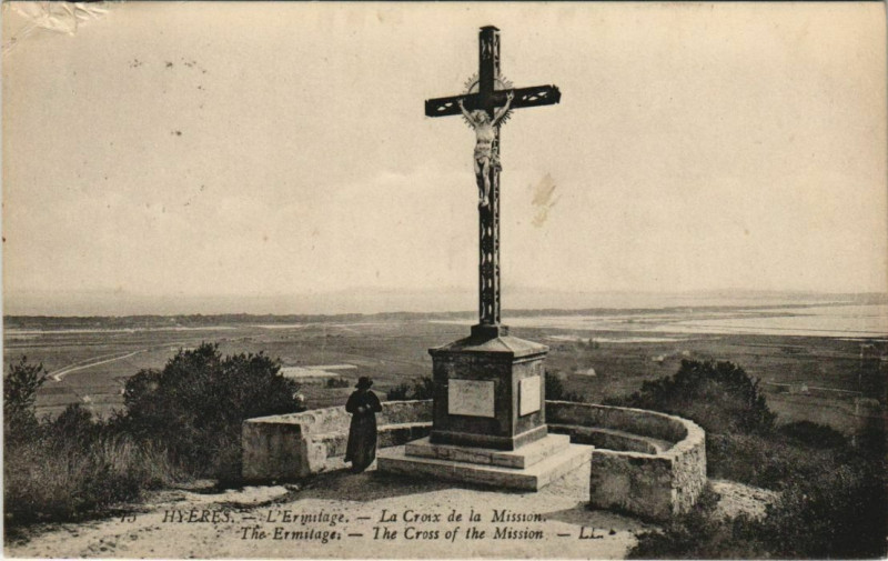 Carte postale ancienne Hyeres La Croix de Mission France à Hyères