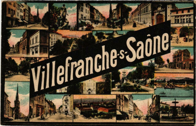 Carte postale ancienne Villefranche-sur-Saone à Villefranche-sur-Saône