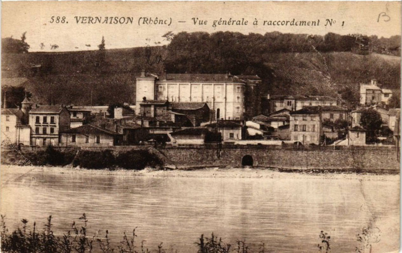 Carte postale ancienne Vernaison Vue générale a raccordement à Vernaison