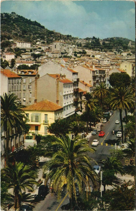 Carte postale ancienne Hyeres Avenue Gambetta France à Hyères