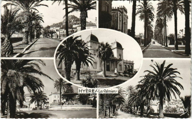 Carte postale ancienne Hyeres souvenir France à Hyères