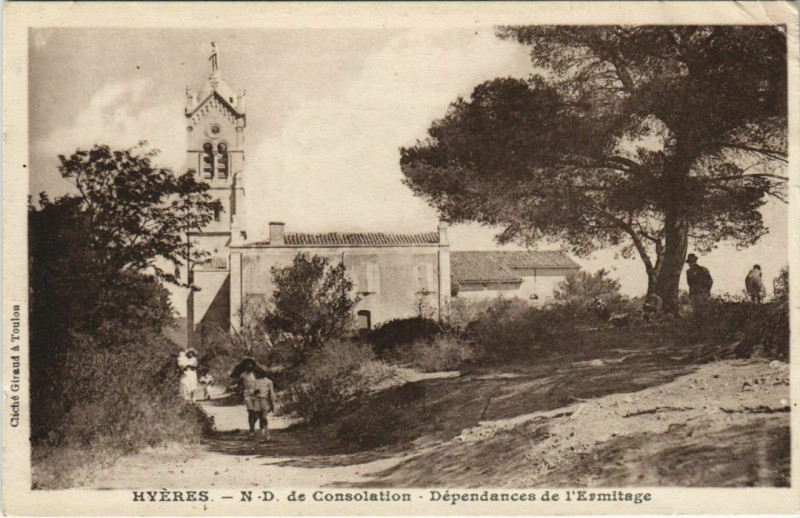 Carte postale ancienne Hyeres Notre Dame de Consolation France à Hyères