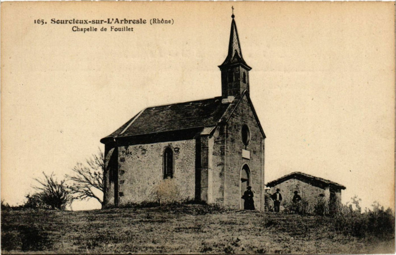 Carte postale ancienne Sourcieux-sur-l'Arbresle - Chapelle de Fouillet à L'Arbresle