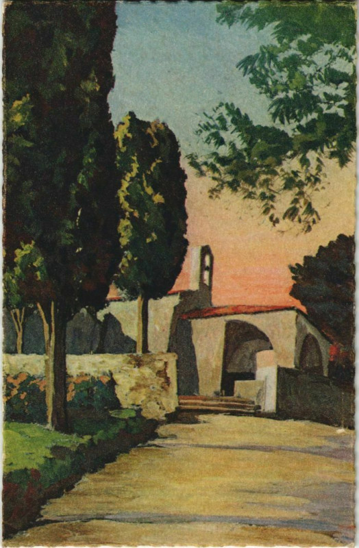 Carte postale ancienne Saint Tropez La chapelle Sainte-Anne France à Saint-Tropez