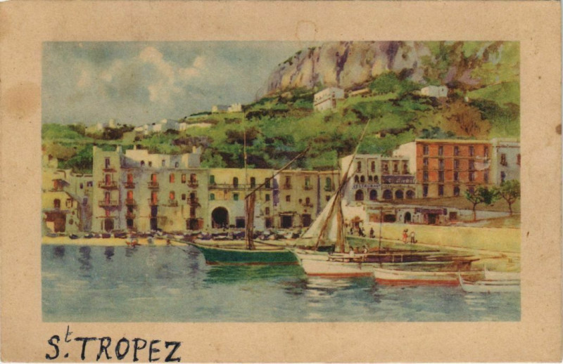 Carte postale ancienne Saint Tropez France à Saint-Tropez