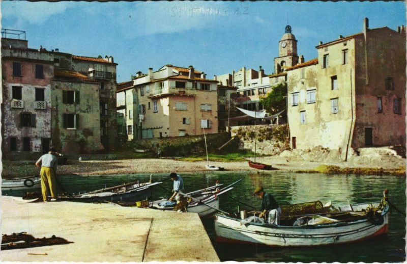 Carte postale ancienne Saint Tropez La Pouncho France à Saint-Tropez