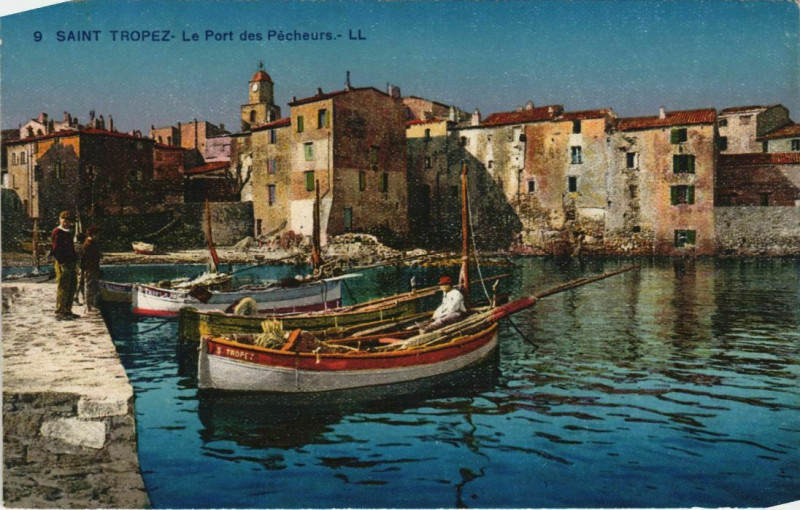 Carte postale ancienne Saint Tropez Le Port des Pecheurs France à Saint-Tropez