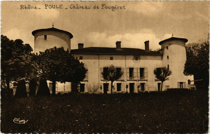 Carte postale ancienne Poule - Chateau de Fougeres
