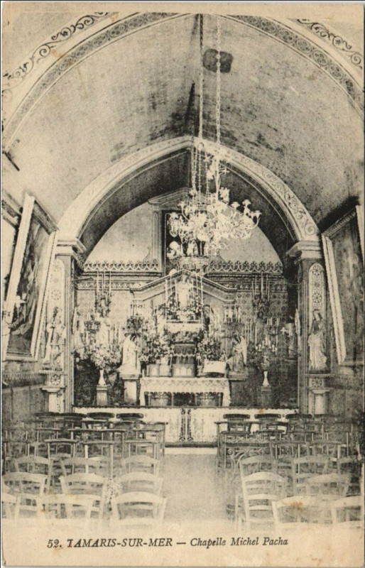 Carte postale ancienne Tamaris Chapelle Michel Pacha France