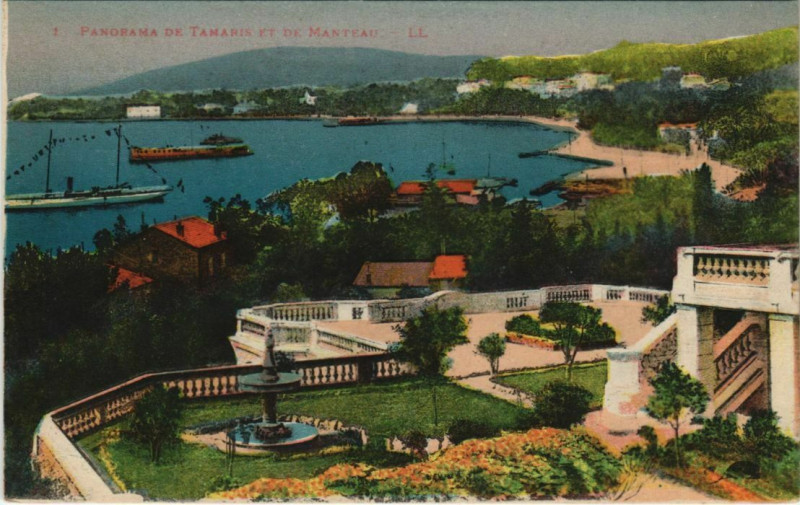 Carte postale ancienne Tamaris panorama et Manteau France