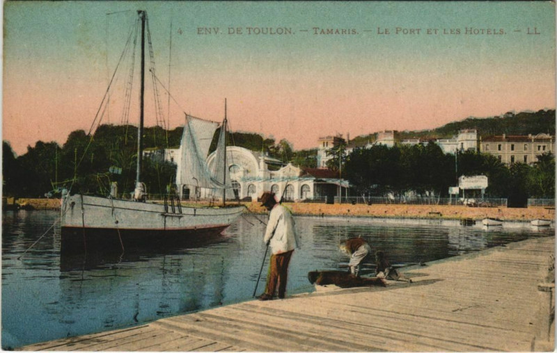 Carte postale ancienne Tamaris Le Port et les Hotels France
