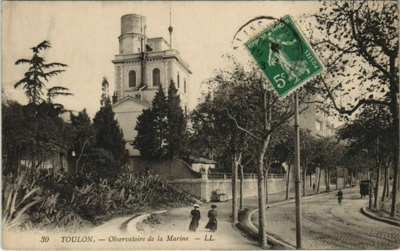 Carte postale ancienne Toulon Observatoire de la Marine France à Toulon