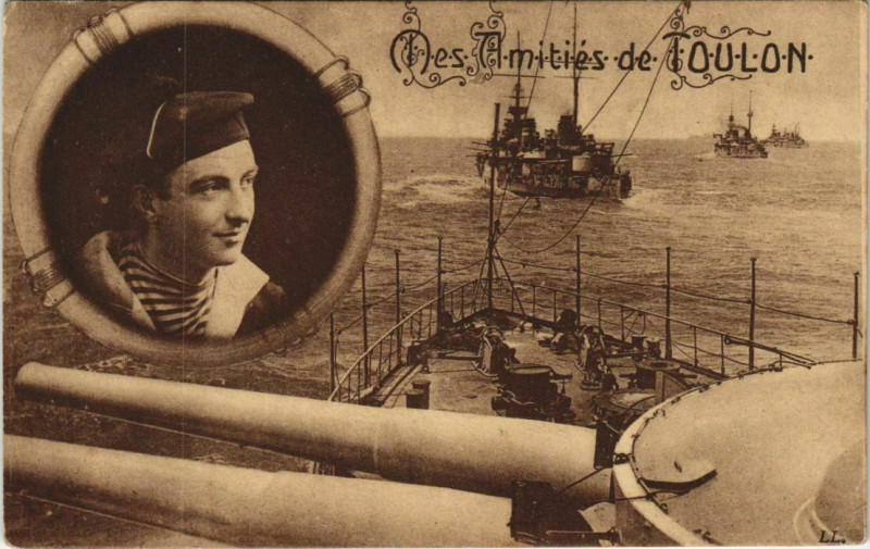 Carte postale ancienne Toulon souvenir France à Toulon