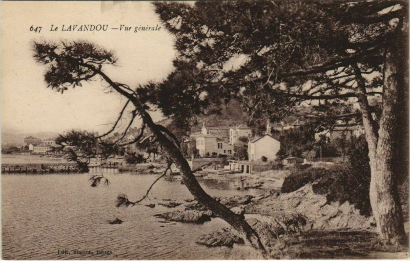 Carte postale ancienne Le Lavandou vue generale France au Lavandou