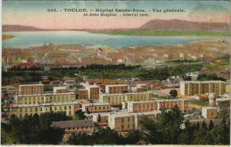 Carte postale ancienne Toulon Hopital Sainte-Anne France à Toulon