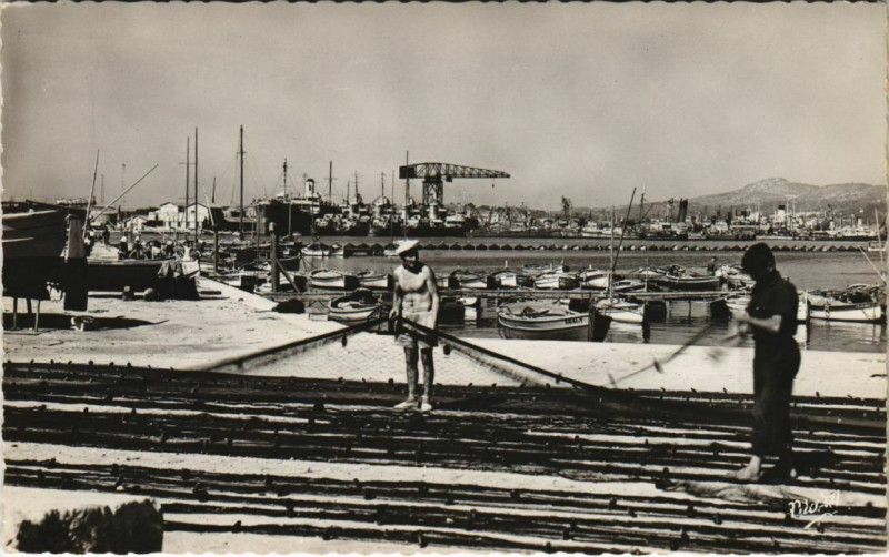 Carte postale ancienne Toulon La Vieille Darse France à Toulon