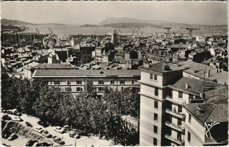 Carte postale ancienne Toulon vue generale France à Toulon