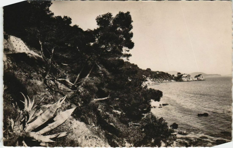 Carte postale ancienne Toulon Sentier des Douaniers vu du Cap Brun France à Toulon