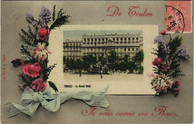 Carte postale ancienne Toulon souvenir France à Toulon