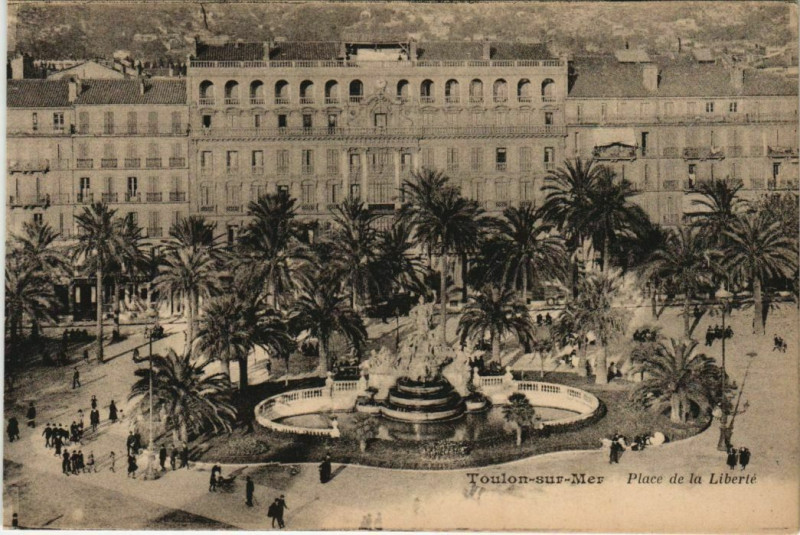 Carte postale ancienne Toulon Place de la Liberte France à Toulon