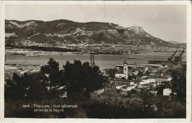 Carte postale ancienne Toulon vue generale France à Toulon