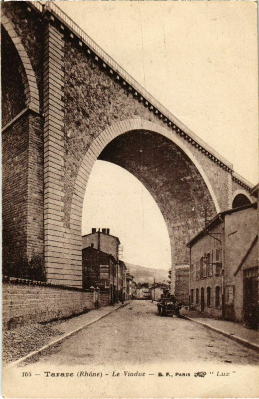 Carte postale ancienne Tarare - Le Viaduc à Tarare
