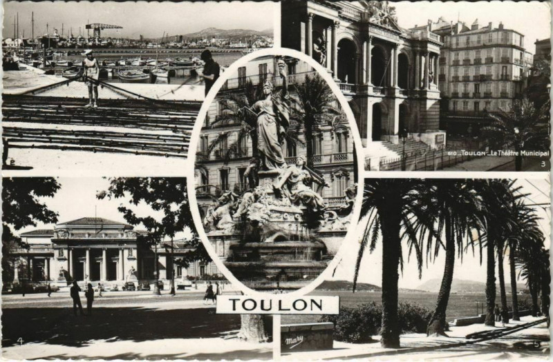 Carte postale ancienne Toulon souvenir France à Toulon
