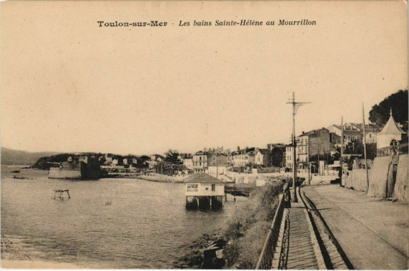 Carte postale ancienne Toulon Les bains Sainte-Helene France à Toulon