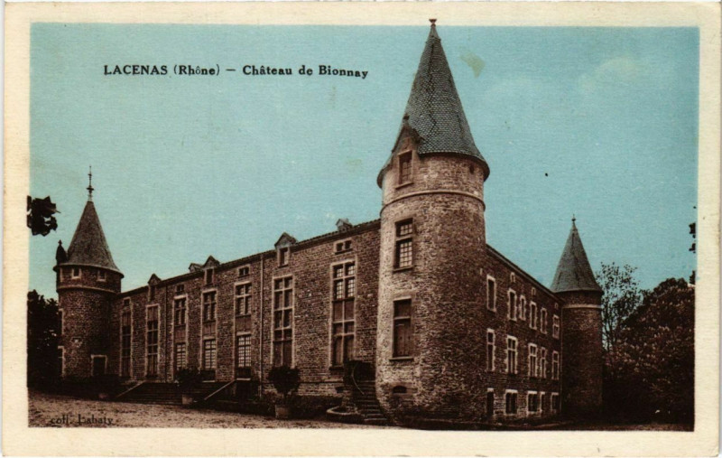 Carte postale ancienne Lacenas - Chateau de Bionnay à Lacenas