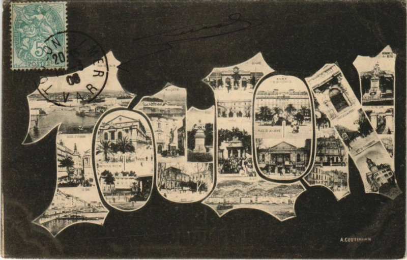 Carte postale ancienne Toulon souvenir France à Toulon