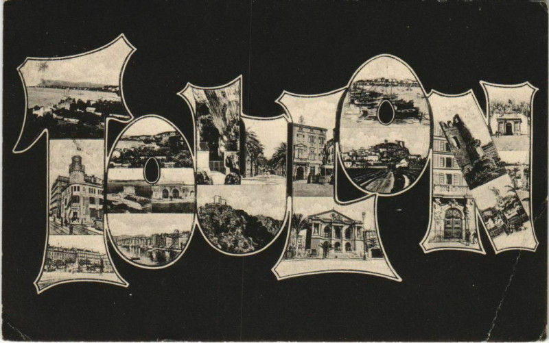 Carte postale ancienne Toulon souvenir France à Toulon