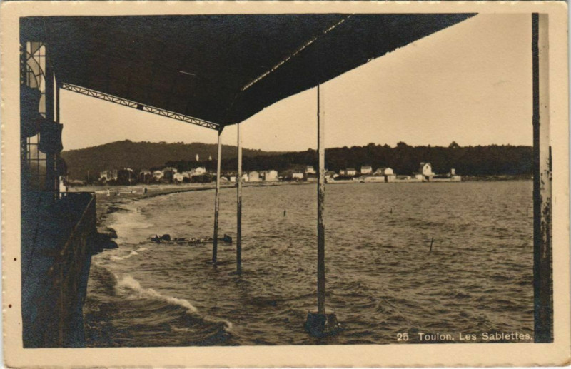 Carte postale ancienne Toulon Les Sablettes France à Toulon