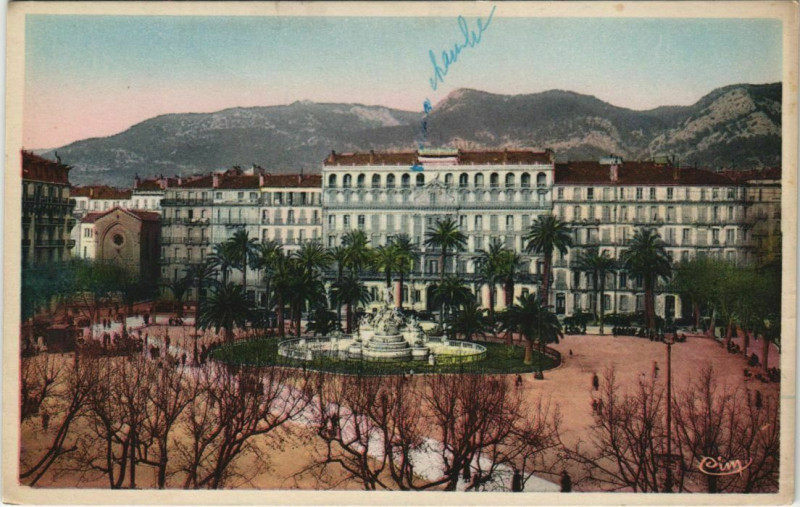 Carte postale ancienne Toulon Place de la Liberte France à Toulon