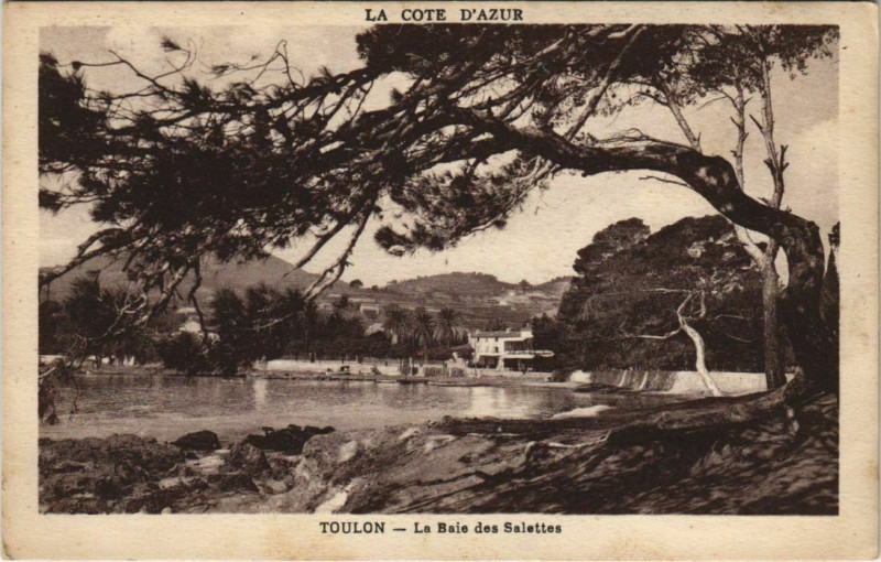 Carte postale ancienne Toulon La Baie des Sablettes France à Toulon