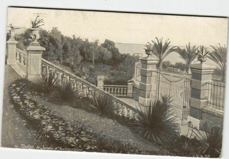 Carte postale ancienne Toulon Le Jardin d'Acclimatation France à Toulon