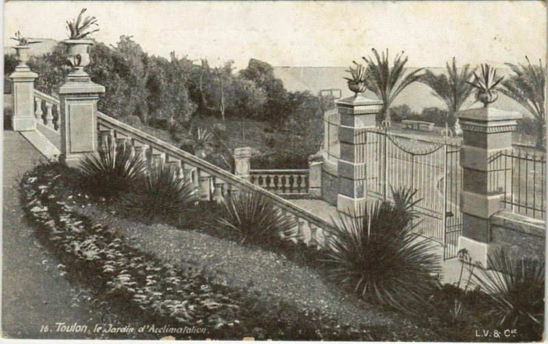 Carte postale ancienne Toulon Le Jardin d'Acclimatation France à Toulon