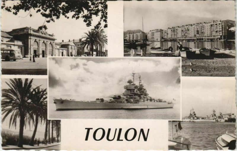Carte postale ancienne Toulon souvenir France à Toulon