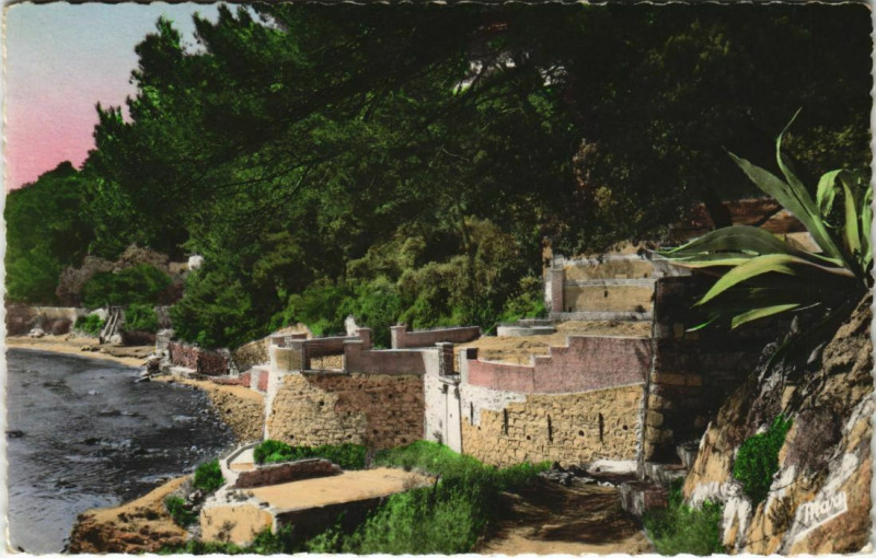 Carte postale ancienne Toulon Mourillon ,Sentier des douaniers France à Toulon